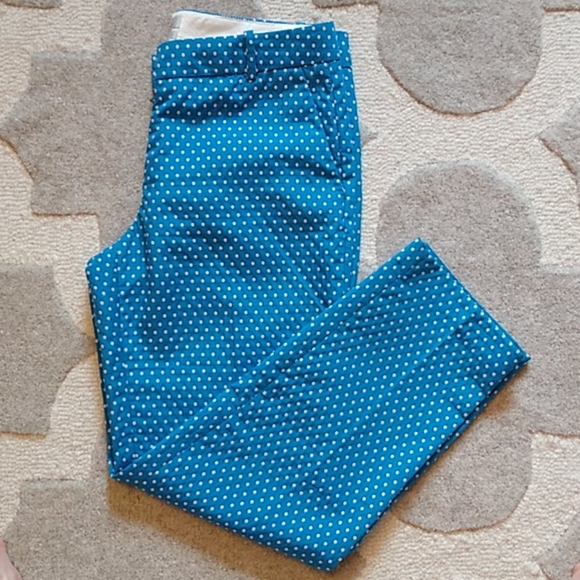 J. Crew Cafe Capri Polka Dot pant - Picture 3 of 8